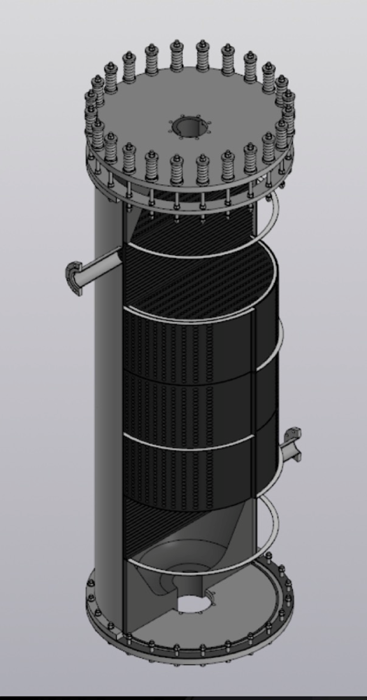 Блочный графитовый теплообменник ТО ТГ-КБ-5-100, срок изготовления 45 дней Блочный графитовый теплообменник ТО ТГ-КБ-5-100, срок изготовления 45 дней
