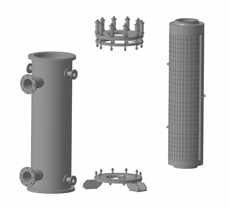 Теплообменник блочный. Замена стандартного аппарата 1Л1 Теплообменник блочный. Замена стандартного аппарата 1Л1
